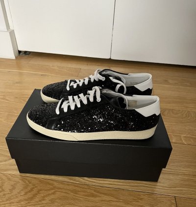 Rare Surf Sound Sequins Leather Low Saint Laurent Hedi