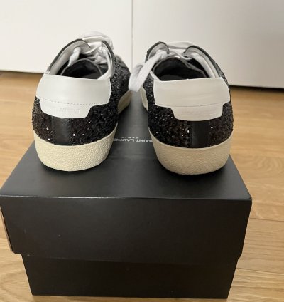 Rare Surf Sound Sequins Leather Low Saint Laurent Hedi