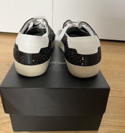 Rare Surf Sound Sequins Leather Low Saint Laurent Hedi