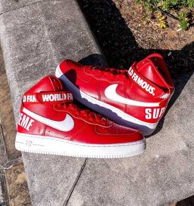 Supreme World Famous Air Force 1 High Red