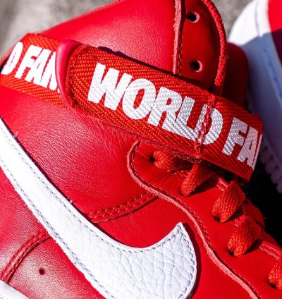 Supreme World Famous Air Force 1 High Red