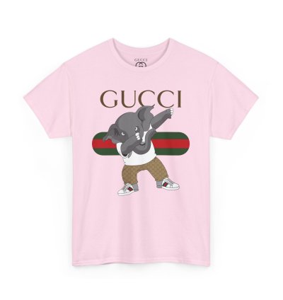 Gucci Elephant Light Pink T-shirt - Size Usa