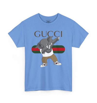 Gucci Elephant Carolina Blue T-shirt - Size Usa