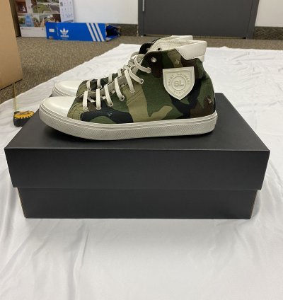 Saint Laurent Bedford Camo Canvas High-top Sneaker