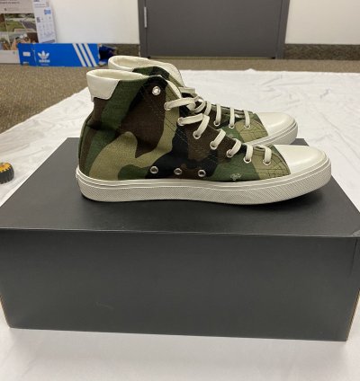 Saint Laurent Bedford Camo Canvas High-top Sneaker