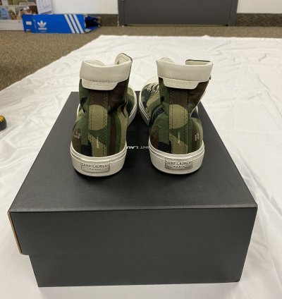 Saint Laurent Bedford Camo Canvas High-top Sneaker