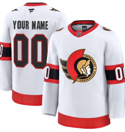 Mens Custom Ottawa Senators Jersey Name Number 2025 Premium Away All Stitched