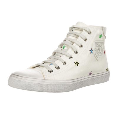 Saint Laurent Bedford Hi Tops With Stars Size 41