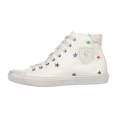 Saint Laurent Bedford Hi Tops With Stars Size 41