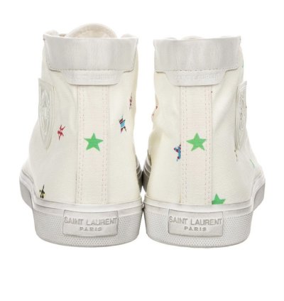 Saint Laurent Bedford Hi Tops With Stars Size 41
