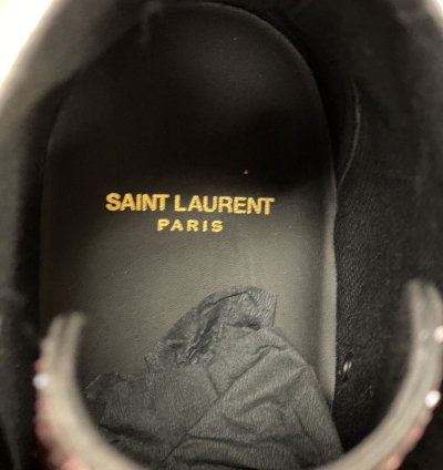 Saint Laurent Bedford Pink Glitter Sneaker