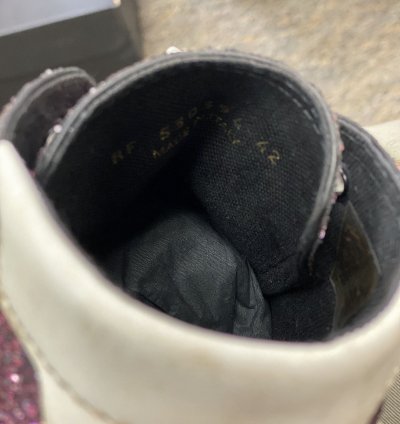 Saint Laurent Bedford Pink Glitter Sneaker