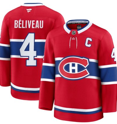 Jean Béliveau Jersey 4 Montreal Canadiens Timeless Premium Stitched 2025 Home