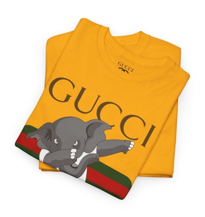 Gucci Elephant Gold T-shirt - Size Usa