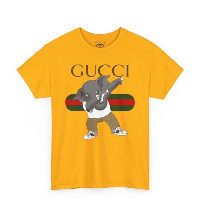 Gucci Elephant Gold T-shirt - Size Usa