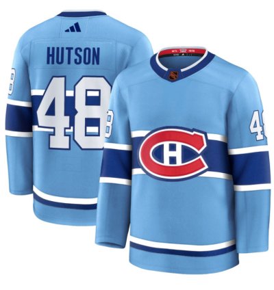 Lane Hutson Jersey 48 Montreal Canadiens Timeless Premium Stitched Reverse Retro