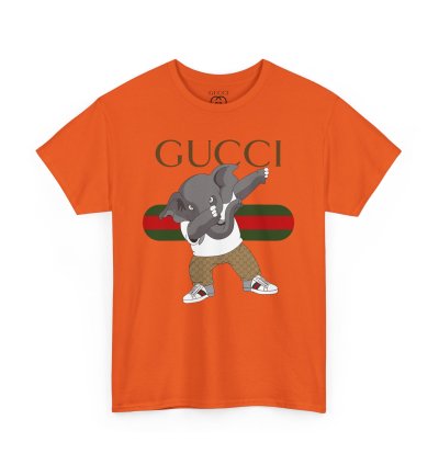 Gucci Elephant Orange T-shirt - Size Usa