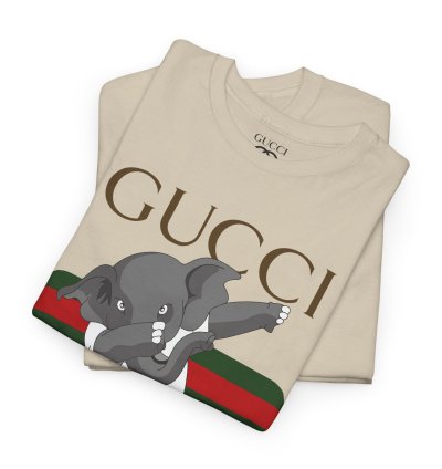 Gucci Elephant Sand T-shirt - Size Usa