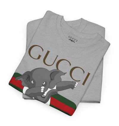 Gucci Elephant Grey T-shirt - Size Usa
