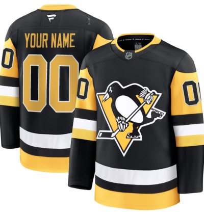 Mens Custom Pittsburgh Penguins Jersey Name Number 2025 Premium All Stitched