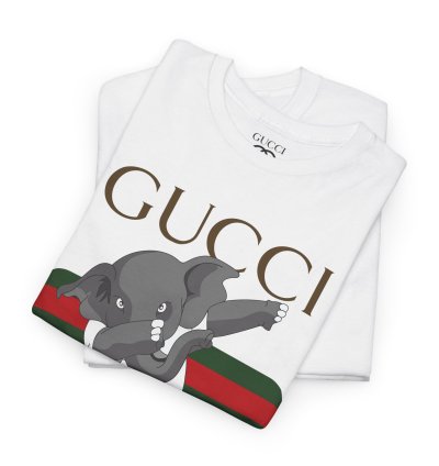 Gucci Elephant White T-shirt - Size Usa