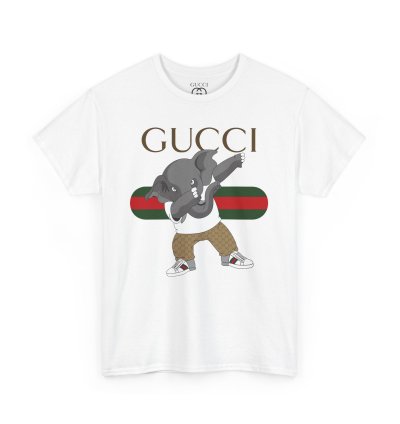 Gucci Elephant White T-shirt - Size Usa