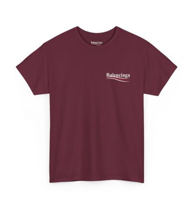 Balenciaga Election Campaign Shirt Maroon Made In Usa S To 5xl