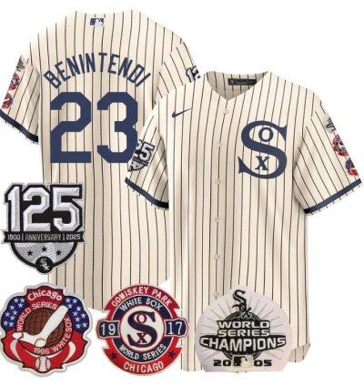Andrew Benintendi Jersey 23 Chicago White Sox 125th Anniversary World Series Champions Field Of Dream