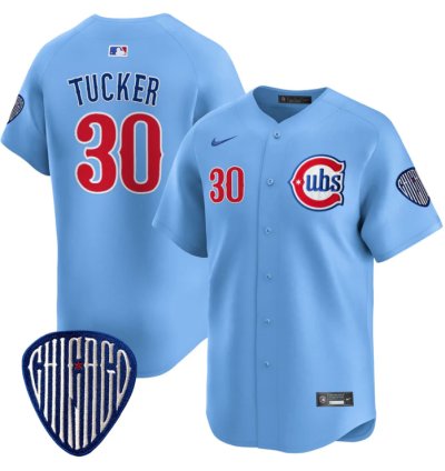 Kyle Tucker Jersey 30 Chicago Cubs Blue Alternate Vapor Premier Limited Stitched Blue