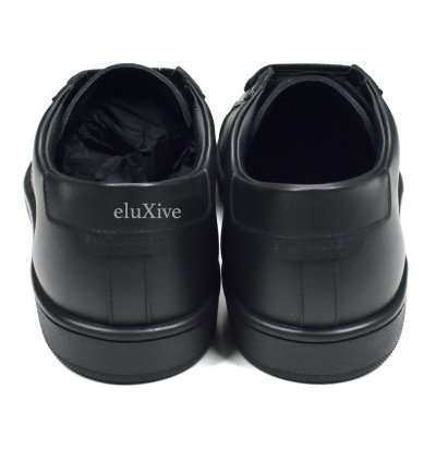 Saint Laurent Black Leather Sl 01 Low Top Sneakers