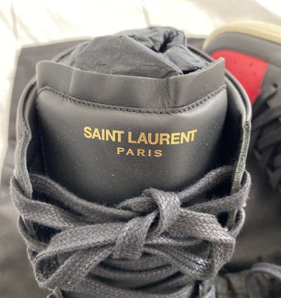 Saint Laurent Black Red Sl 10 Court Hi