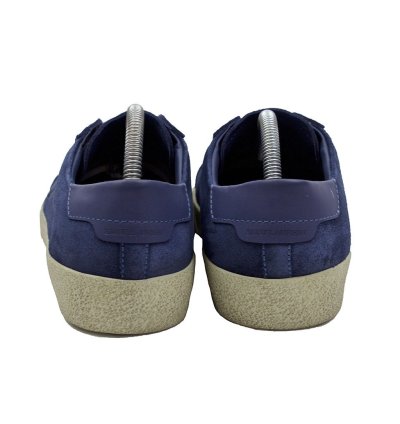 Saint Laurent Blue Suede Court Classic Sneakers