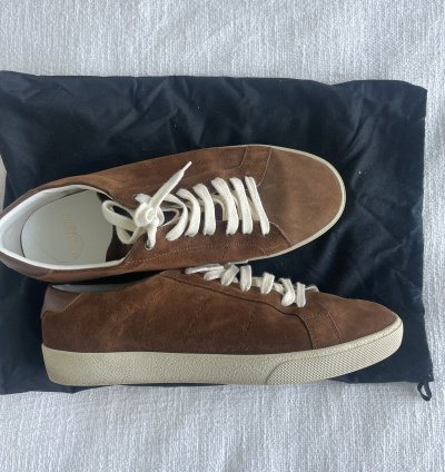 Saint Laurent Brown Suede Sneaker