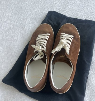 Saint Laurent Brown Suede Sneaker