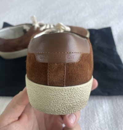 Saint Laurent Brown Suede Sneaker