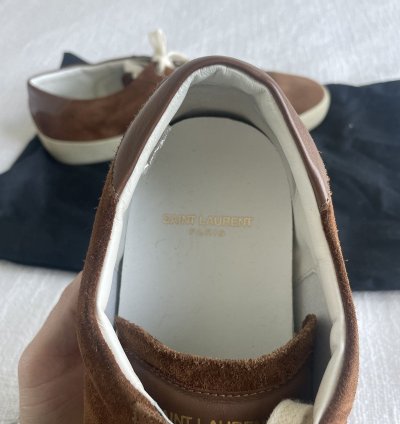 Saint Laurent Brown Suede Sneaker