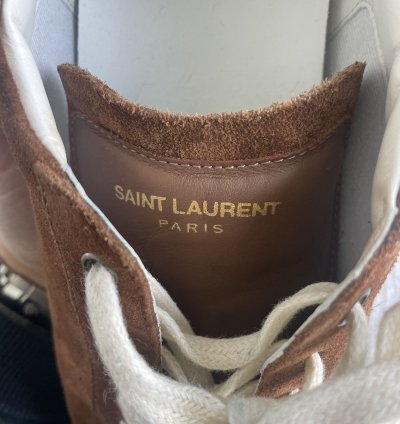 Saint Laurent Brown Suede Sneaker