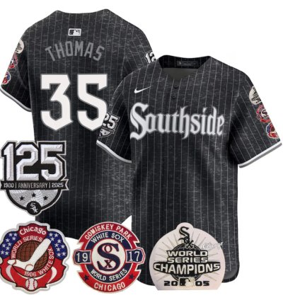 Frank Thomas Jersey 35 Chicago White Sox 125th Anniversary World Series Champions City Connect