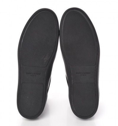 Saint Laurent Calfskin Mens Court Classic High Top Sneakers