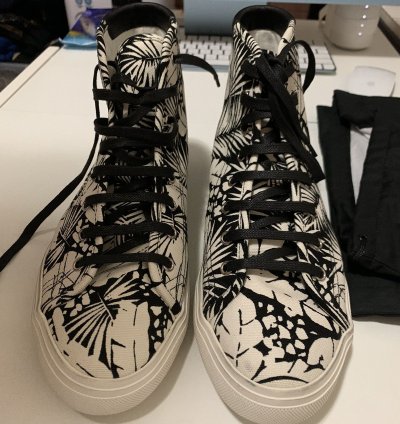 Saint Laurent Canvas High Top Sneakers Size 42