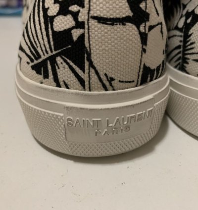 Saint Laurent Canvas High Top Sneakers Size 42