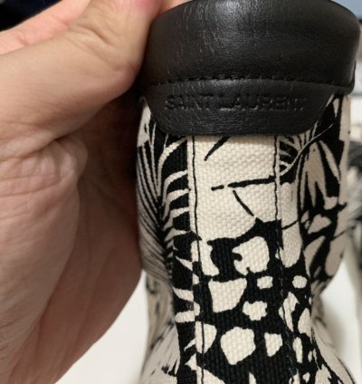 Saint Laurent Canvas High Top Sneakers Size 42
