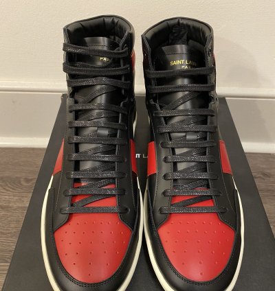 Saint Laurent Court Classic Bred Sl 10h Sneakers