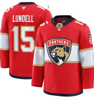 Mens Anton Lundell Jersey 15 Florida Panthers 2025 Premium All Stitched