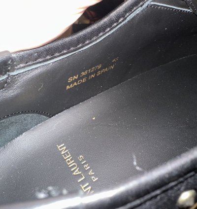 Saint Laurent Lather Studded Vans Brand New Size 10