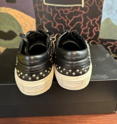 Saint Laurent Lather Studded Vans Brand New Size 10