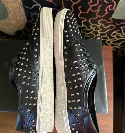 Saint Laurent Lather Studded Vans Brand New Size 10