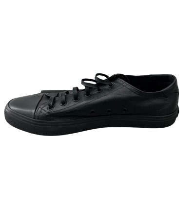 Saint Laurent Leather Low Top Bedford Sneakers