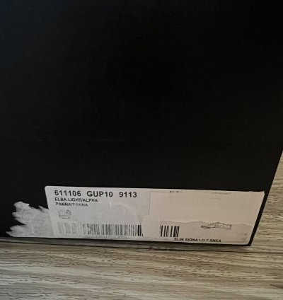 Saint Laurent Low Top Logo Canvas Sneaker Tan Cream Size 45