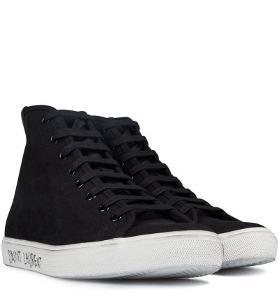 Saint Laurent Malibu Mid-top Sneakers Size Us 10 Eu 43